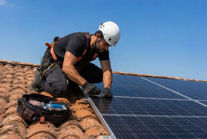 Maintenance et monitoring de panneaux solaires à Saint-Michel-Escalus