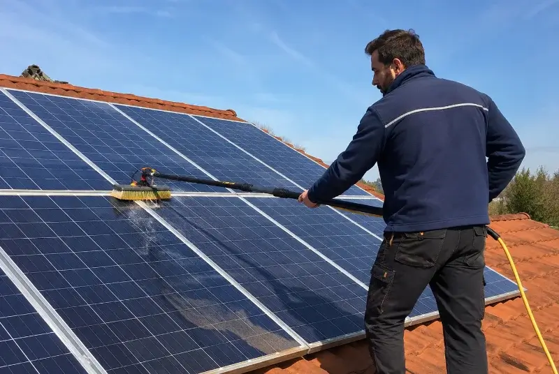 Nettoyage et entretien de panneaux solaires à Saint-Michel-Escalus